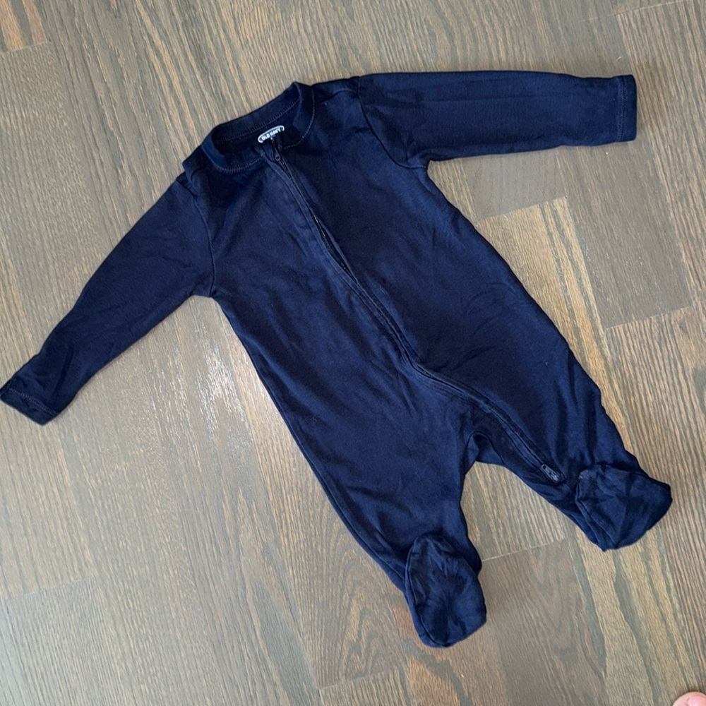 Old Navy Navy Unisex Sleep & Play Baby - 3-6M